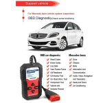 Mercedes Benz diagnostikas skeneris Konnwei KW360 12V pilns komplekts