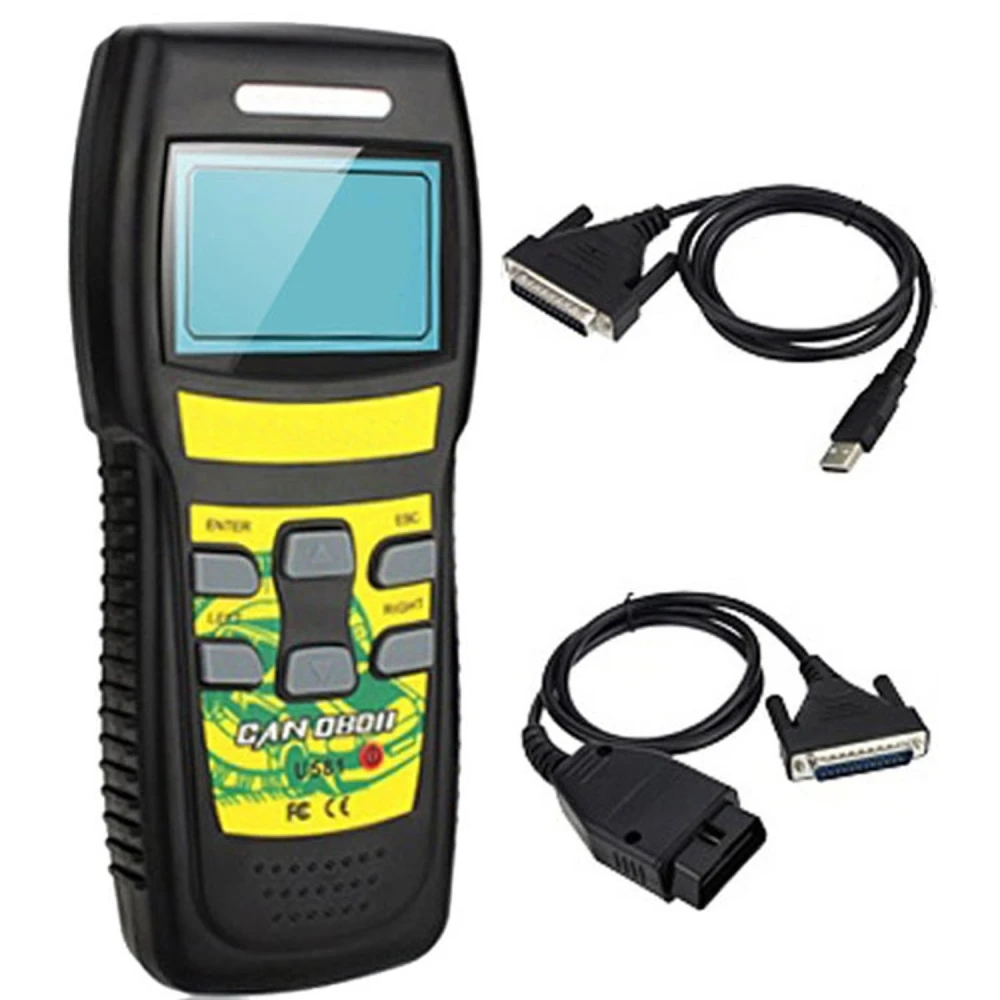 OBD2 skeneris U581 - CAN OBDII/EOBDII diagnostikas instruments Satkit