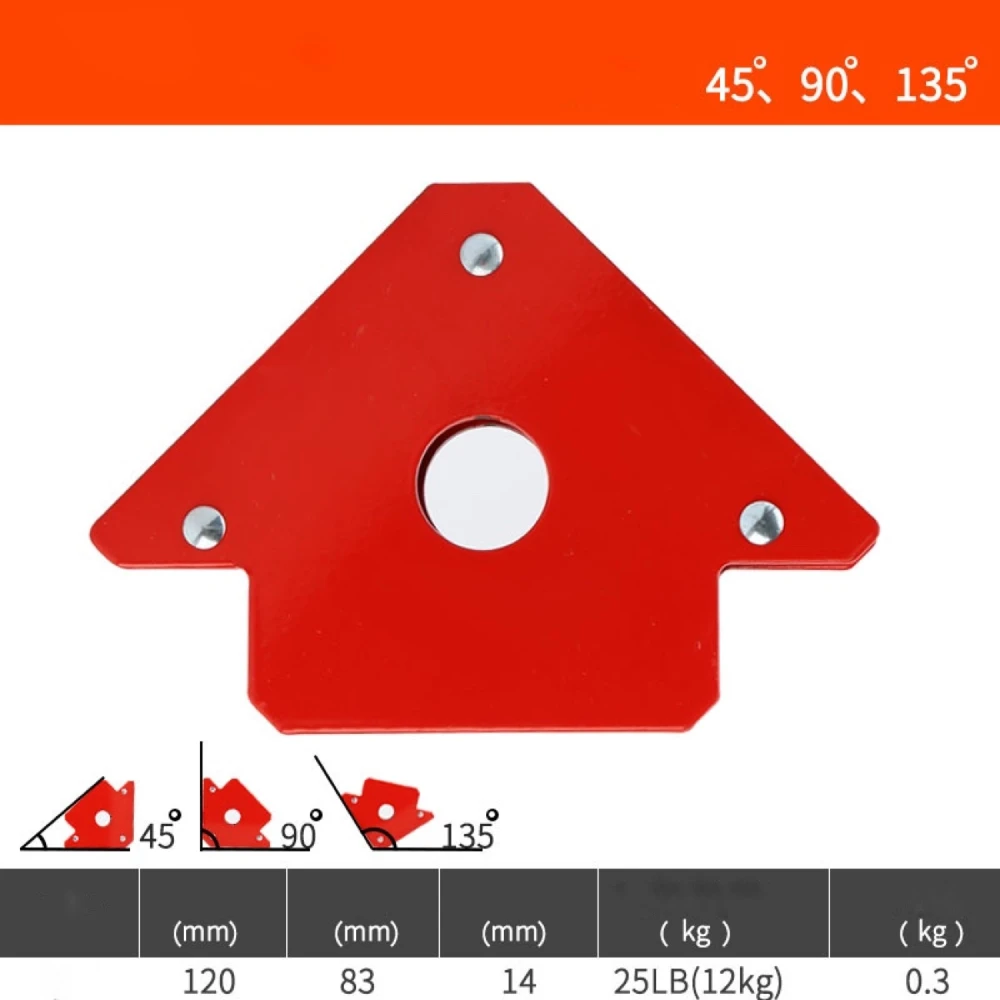 Magnētiskais metināšanas leņķis 120 mm ar jaudīgu magnētu