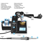 Mlink S1 digitālā lodēšanas stacija 60W ar LED displeju un temperatūras bloķēšanu
