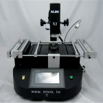 Estación de soldadura profesional Mlink X2 en uso con soporte PCB