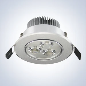 LED downlight spuldze 3W 3300K silti baltai efektīvai apgaismošanai