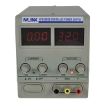 Vista posterior de la fuente alimentación regulable Mlink APS3005S con conexiones