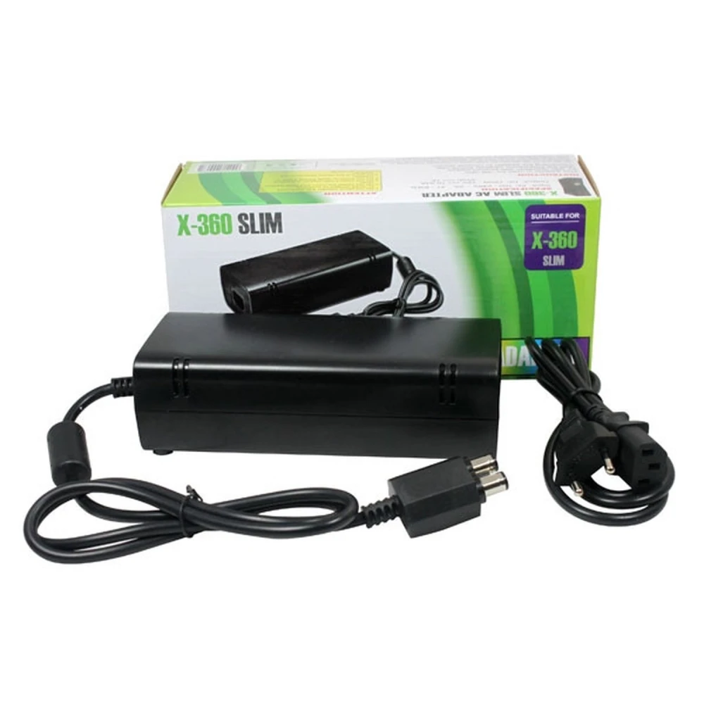Xbox 360 Slim barošanas bloks 220V PAL, saderīgs ar Eiropas modeli