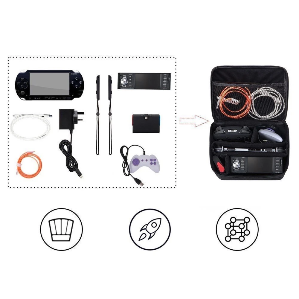 Nintendo Switch pārnēsāšanas soma ar vietu konsolei un piederumiem