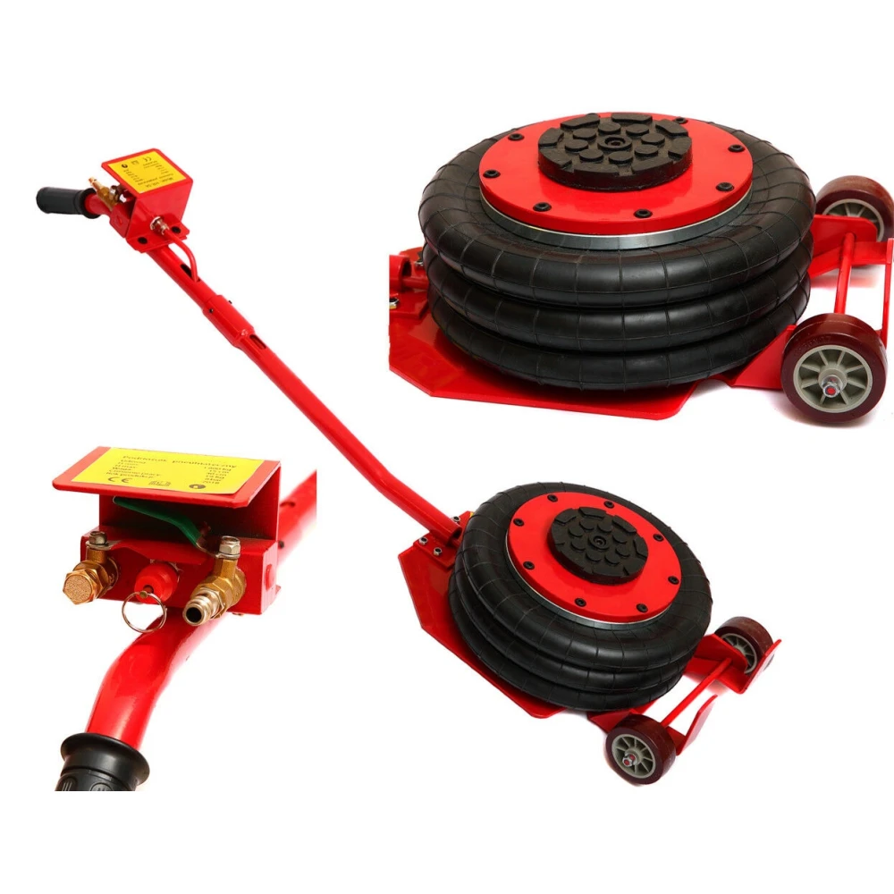 Pneimatiskais domkrats 3 tonnas ar trīskāršu gaisa spilvenu automašīnām