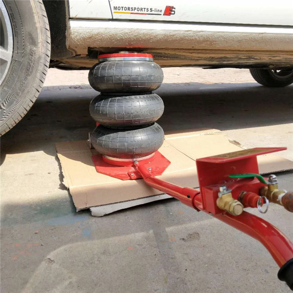 Pneimatiskais domkrats 3 tonnas ar trīskāršu gaisa spilvenu automašīnām