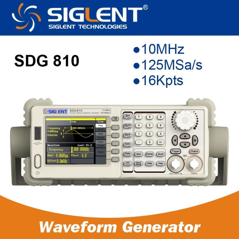 Siglent SDG810 10MHz funkciju ģenerators elektronikai