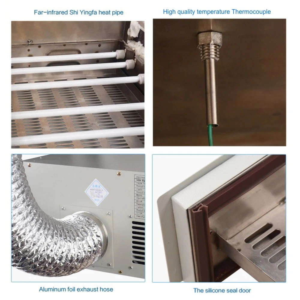 INSA M962D infrasarkano staru reflow krāsns ar automātisku vadību