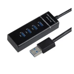 USB 3.0 centrmezgls ar 4 portiem, slēdzi un ātrdarbību PC un Mac