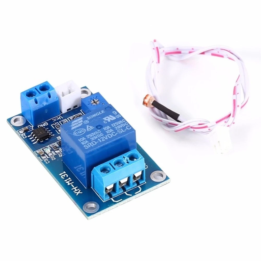 Krēslas slēdzis 12V relejs gaismas sensors Arduino un automatizācijai