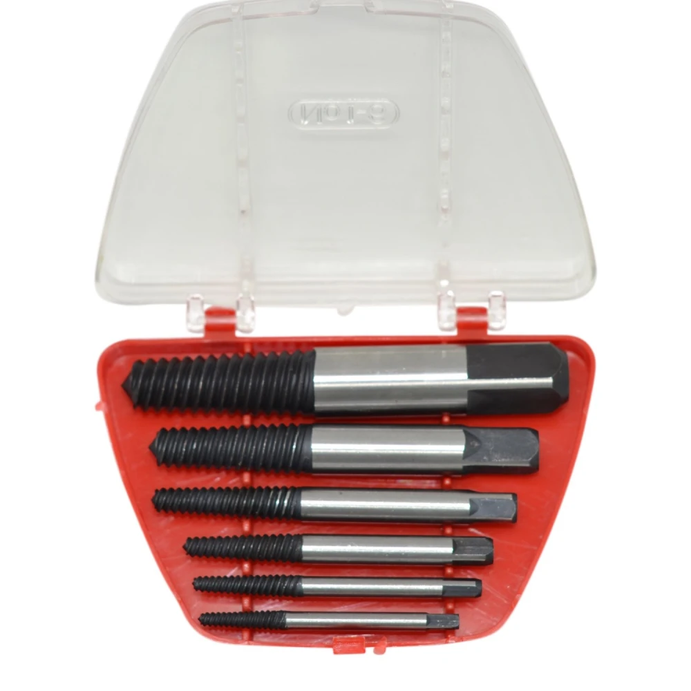 6 gab. profesionāls nolūzušu skrūvju izvilcēju komplekts TSX TOOL