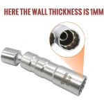 2 magnētisku, elastīgu sveces uzgriežņu atslēgu komplekts 14 mm un 16 mm TSX TOOL