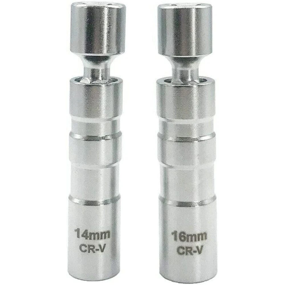 2 magnētisku, elastīgu sveces uzgriežņu atslēgu komplekts 14 mm un 16 mm TSX TOOL
