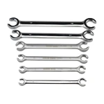 Set 6 piezas llaves inglesas abocinadas 8-19mm acero cromo-vanadio