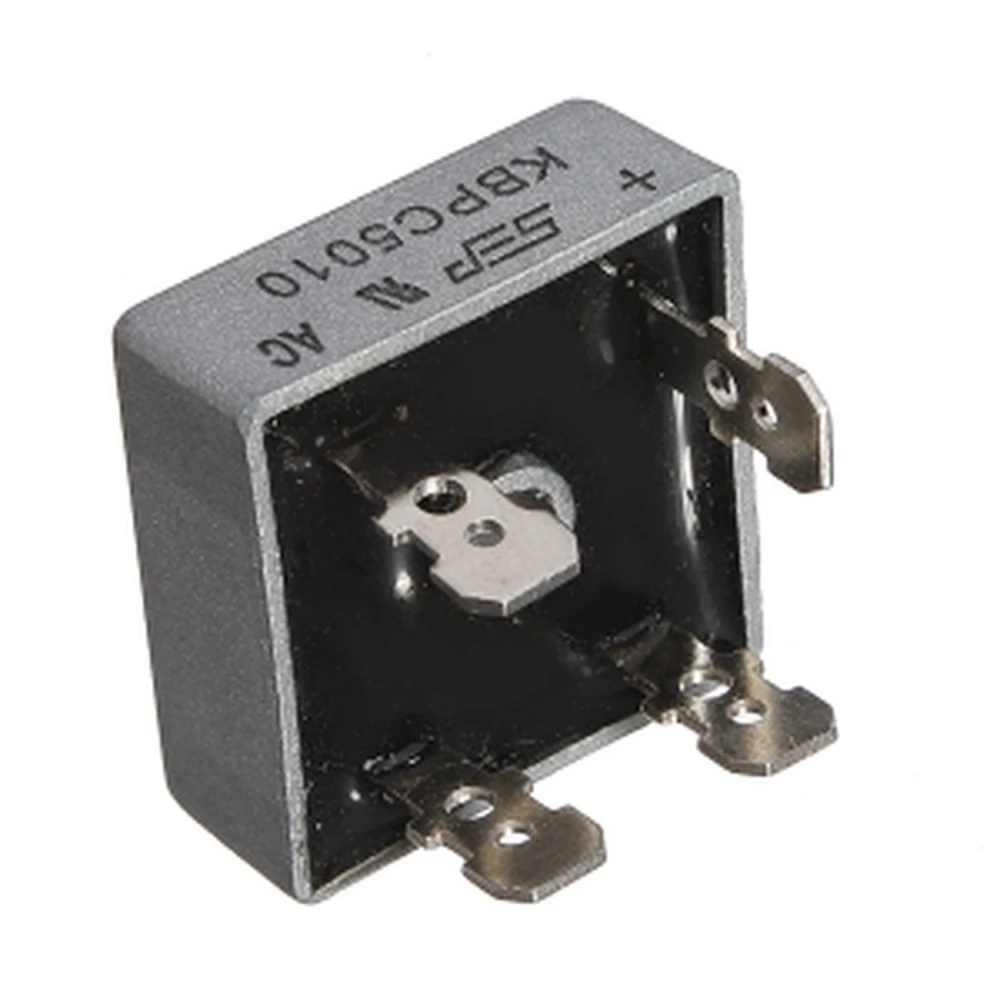 KBPC5010 taisngriezis 1000V 50A ar spailēm 6,4x0,8mm elektronikai