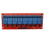8 releju 5V komplekts Arduino - 8 kanāli, saderīgs satkit