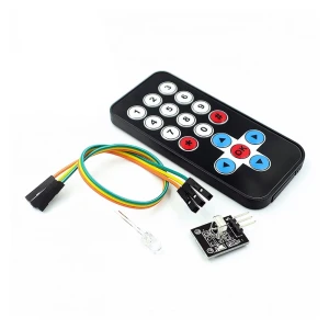 Arduino infrasarkano tālvadības komplekts ar IR sensoru 38kHz un plānu pulti