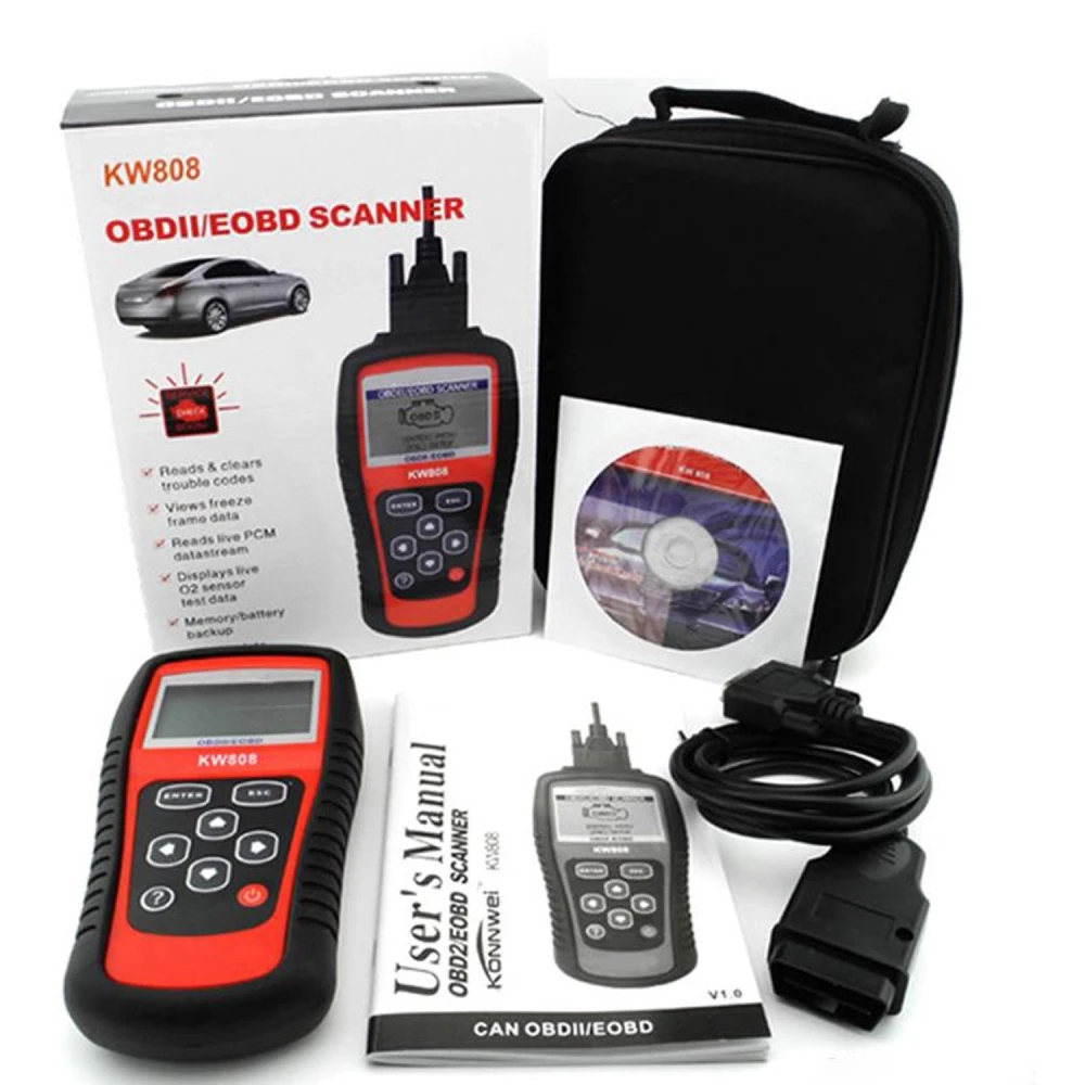 Estuche de transporte del escaner Konnwei KW808 con asa