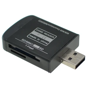 USB 2.0 universāls atmiņas karšu lasītājs Micro SD, MMC, SDHC, TF un M2