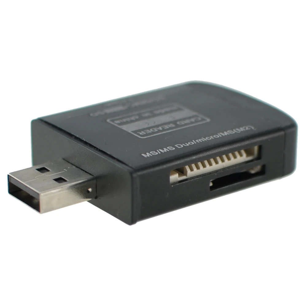 USB 2.0 universāls atmiņas karšu lasītājs Micro SD, MMC, SDHC, TF un M2