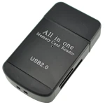 USB 2.0 universāls atmiņas karšu lasītājs Micro SD, MMC, SDHC, TF un M2