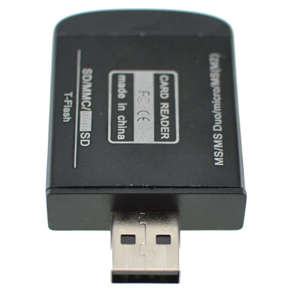 USB 2.0 universāls atmiņas karšu lasītājs Micro SD, MMC, SDHC, TF un M2