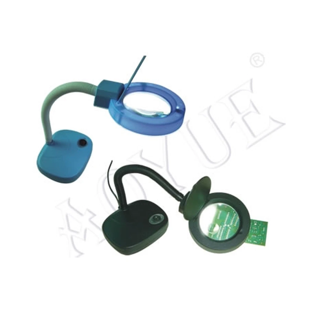 Galda lupa ar apgaismojumu 929 elektronikas darbiem ar 5x palielinājumu