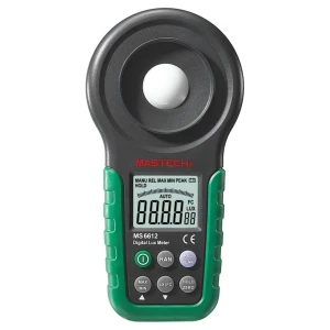 Profesionāls luksmetrs Mastech MS6612 precīzai gaismas mērīšanai