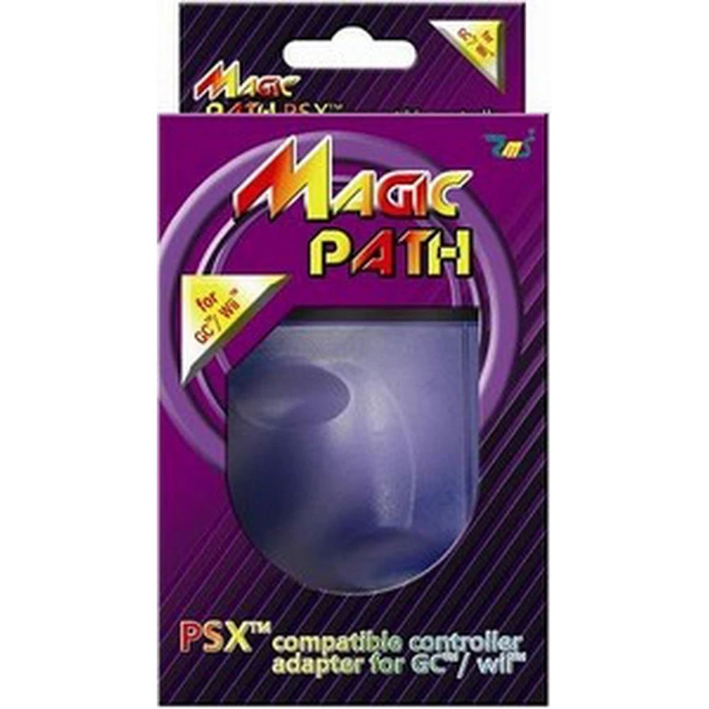 Magic Path PS2 kontrollera adapteris Wii un GameCube ar auto fire un vibrāciju