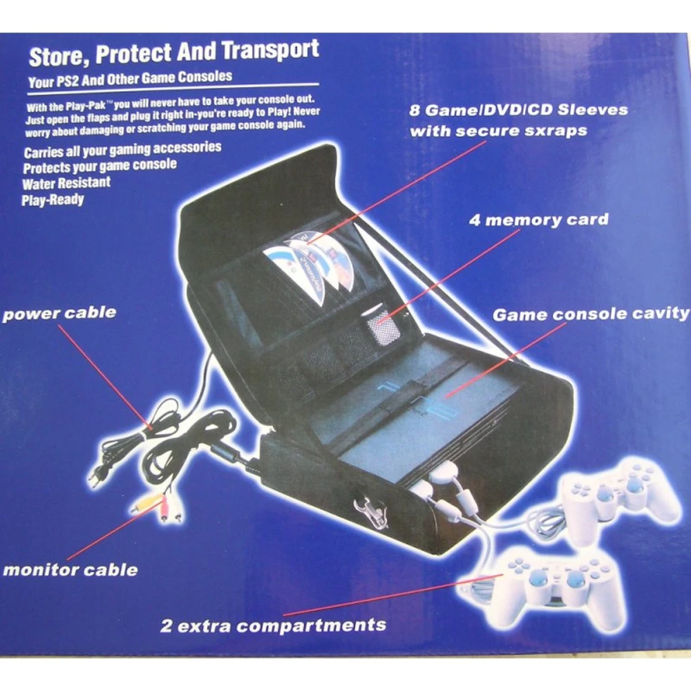 Playstation 2 transportēšanas soma – pārvietojiet konsoli droši