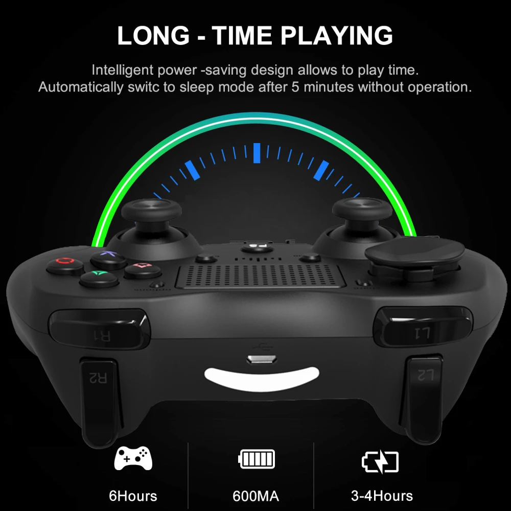 PS4 saderīgs balts bezvadu kontrolieris DoubleShock 4