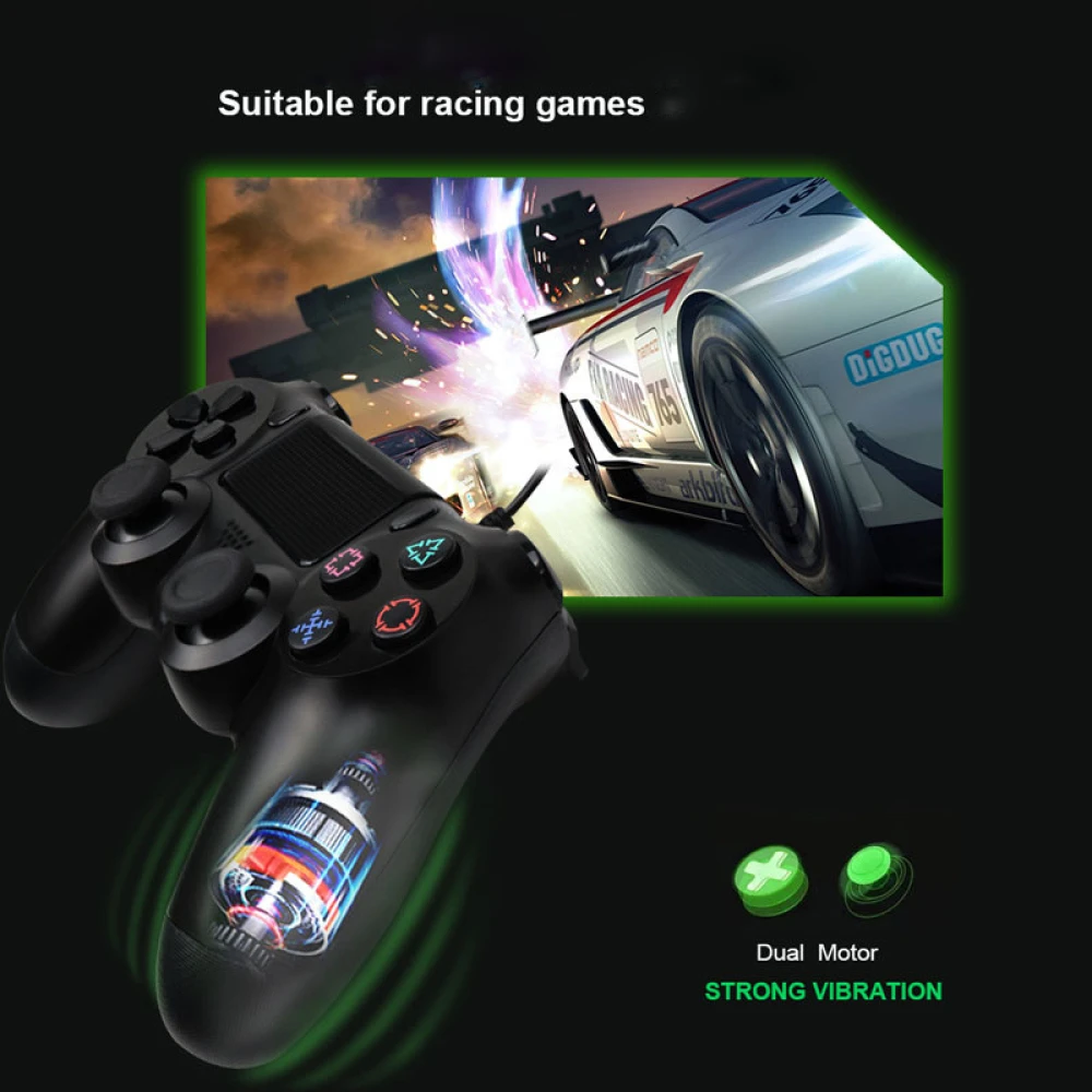 Mando inalámbrico blanco para Playstation 4 compatible DoubleShock 4