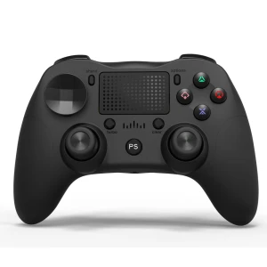 PS4 saderīgs bezvadu melns DoubleShock 4 kontrolieris