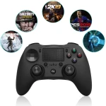 PS4 saderīgs bezvadu melns DoubleShock 4 kontrolieris