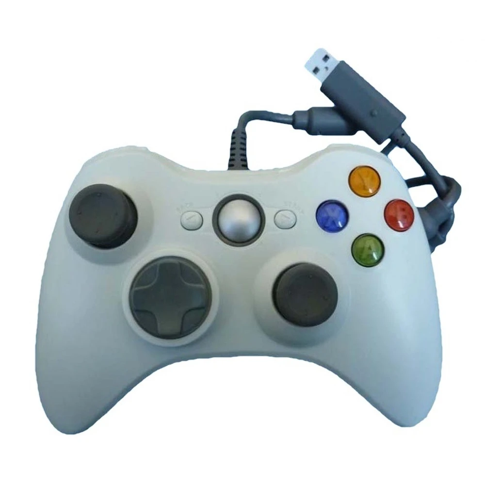 Xbox 360 saderīgs vadu kontrolieris balts