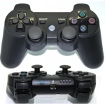 PS3 Bluetooth bezvadu kontrolieris Dual Shock 3 Sixaxis melns