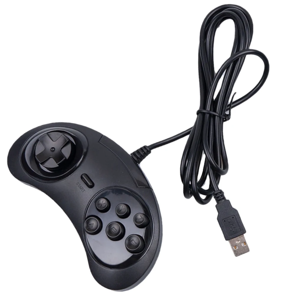Vista frontal del mando Sega Megadrive Genesis para juegos en PC y Mac