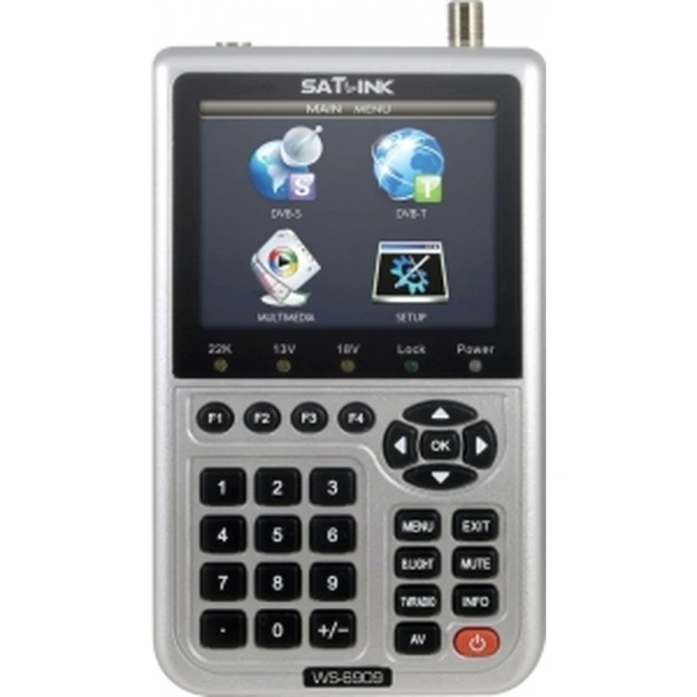 Satlink WS-6909 digitālais TV signāla analizators DVB-T un DVB-S