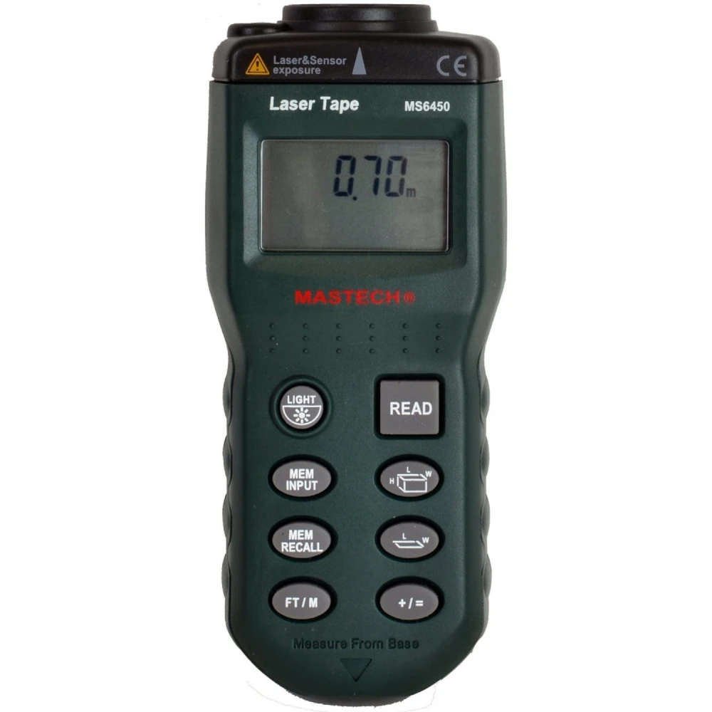 Mastech MS6450 ultraskaņas attāluma mērītājs ar lāzera rādītāju