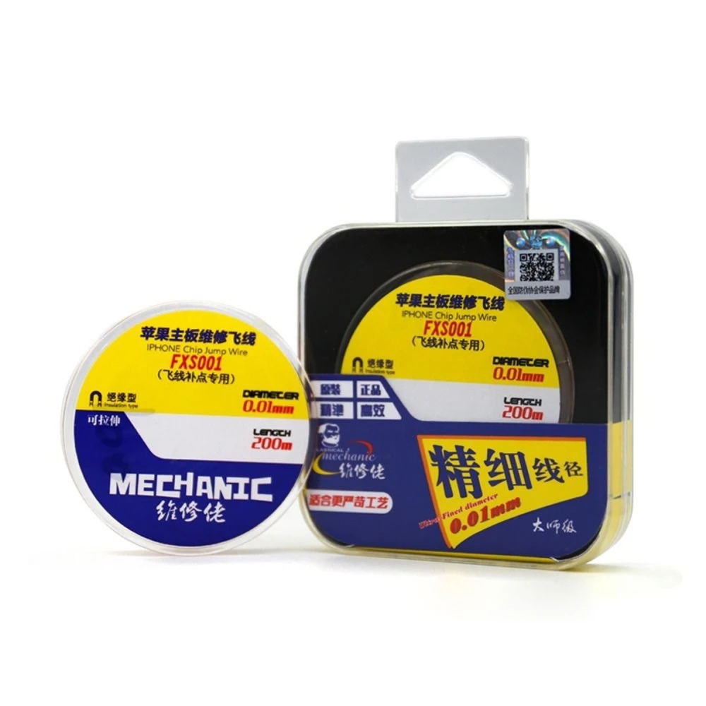 Izolēts vara mikro vads iPhone remontam Mechanic FXS001 200m x 0.01mm