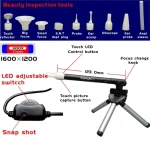 Supereyes B003+ USB mikroskops 2 MP HD 300X ar iekļautu statīvu
