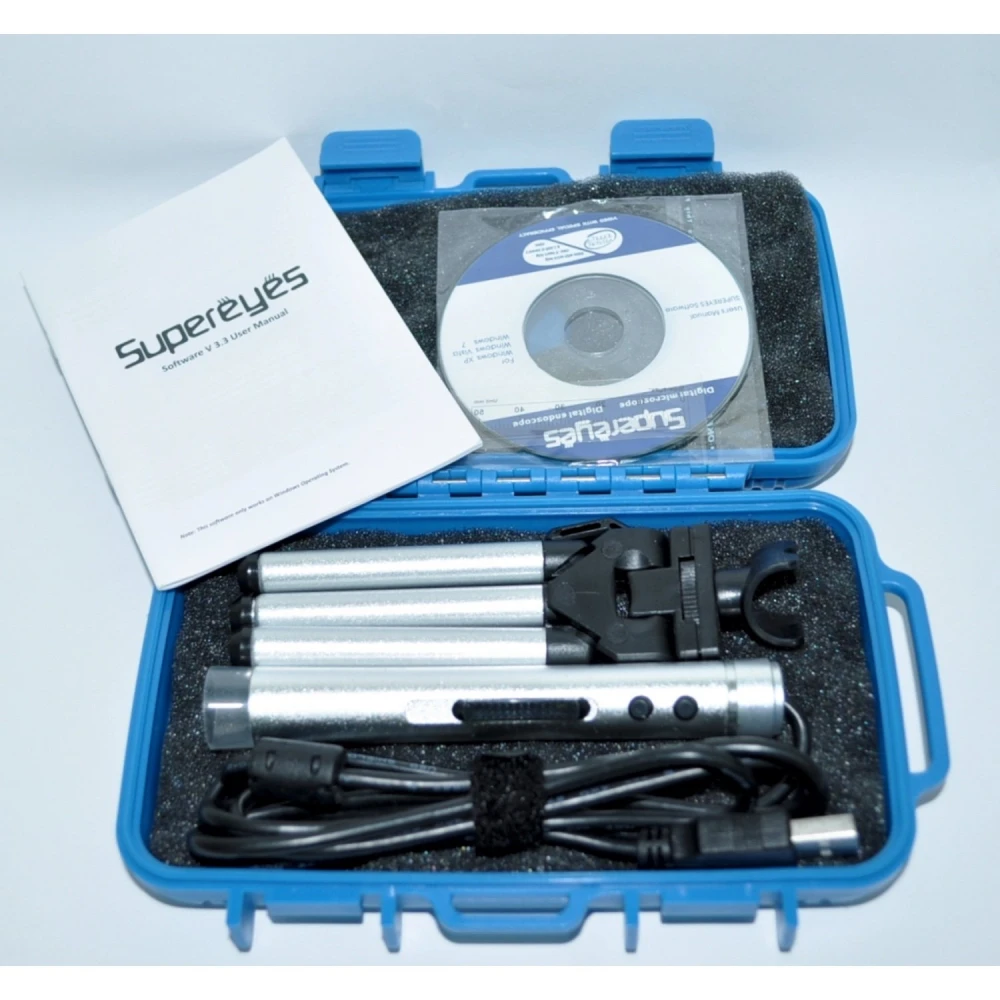 Supereyes B010 USB mikroskops 2 MP HD 400X ar statīvu