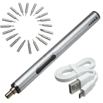 Mini elektriskais skrūvgriezis bezvadu USB uzlādējams 3 LED 22in1 komplekts