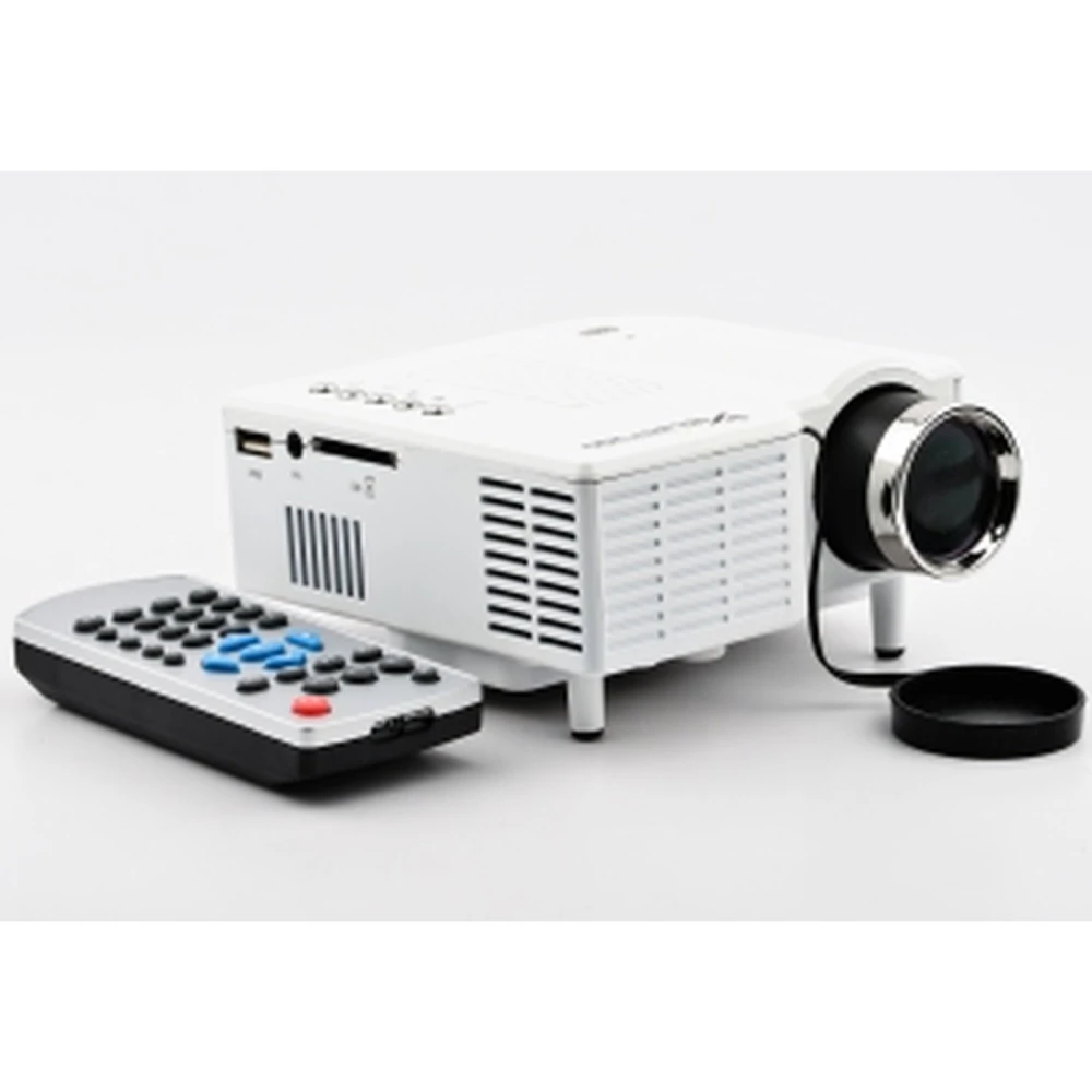 Mini projektors 1080p UC28+ ar AV, USB, SD karti, VGA un HDMI