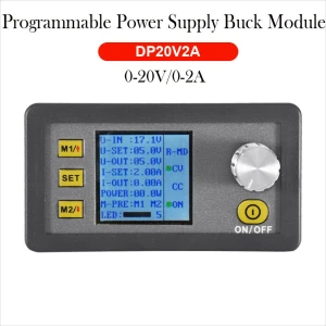 Augstas precizitātes programmējams barošanas modulis DP20V2A ar LCD displeju