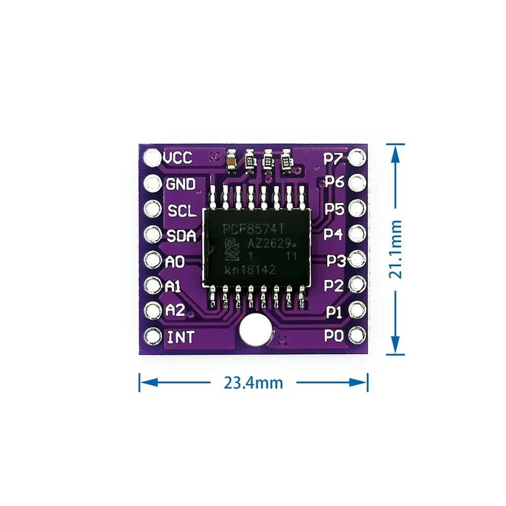 PCF8574T I2C modulis Arduino E/S paplašināšanai