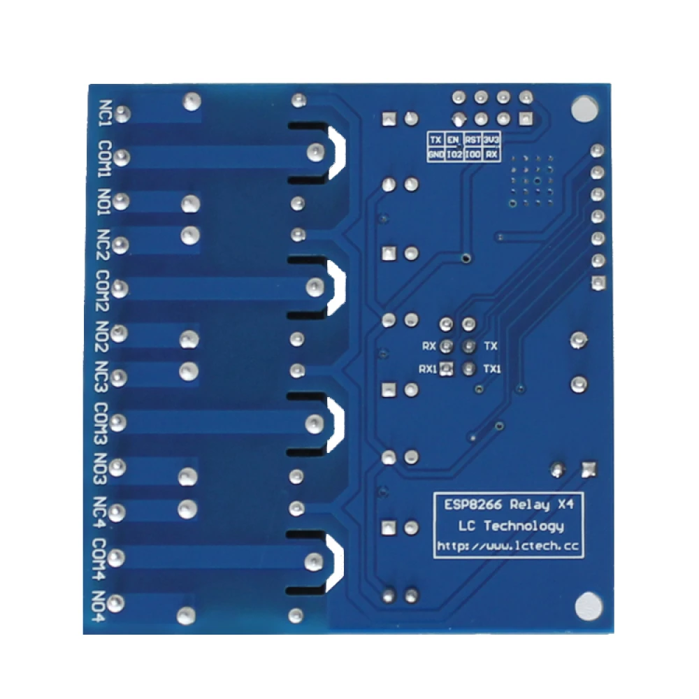 WiFi releja modulis 4 kanāli ESP8266 attālinātai vadībai