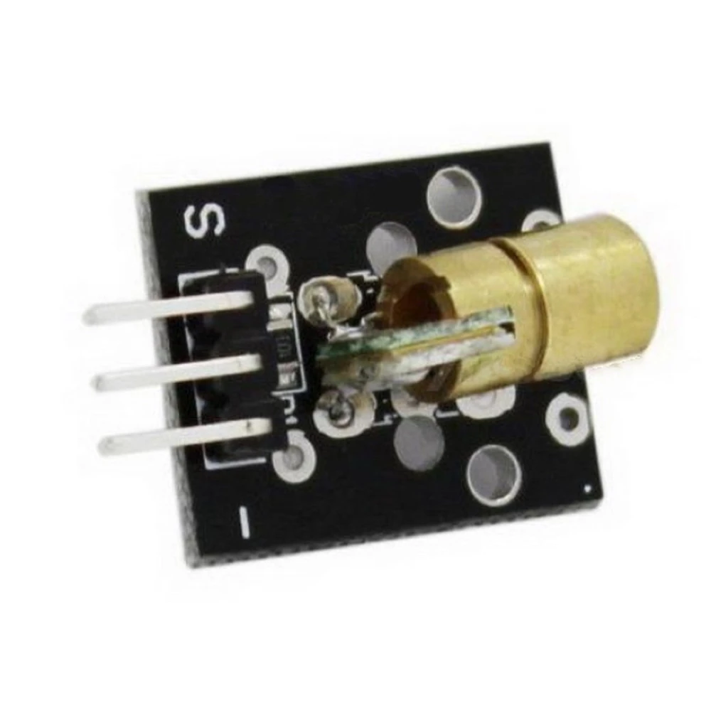 5V sarkans 650 nm 5mW 6mm lāzera raidītāja modulis Arduino