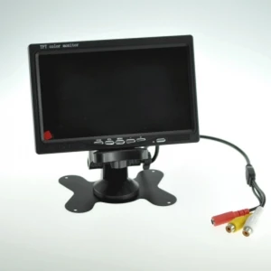 7 collu iebūvējams auto monitors ar 2 video ieejām
